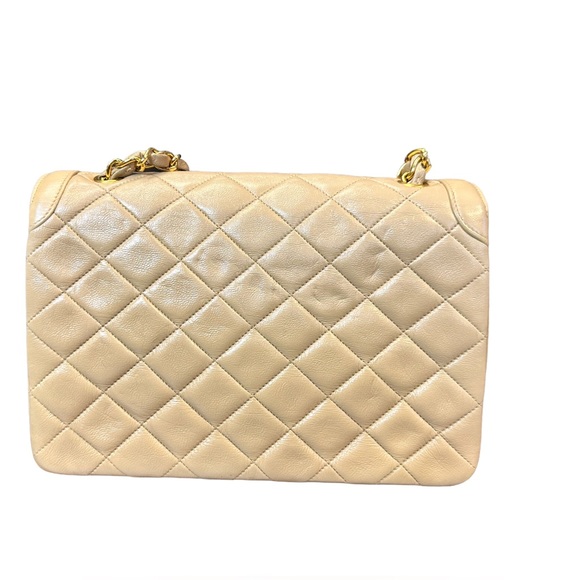 Chanel Gold Diana Lambskin Leather 90s Era Crossbody Bag - Picture 4 of 6